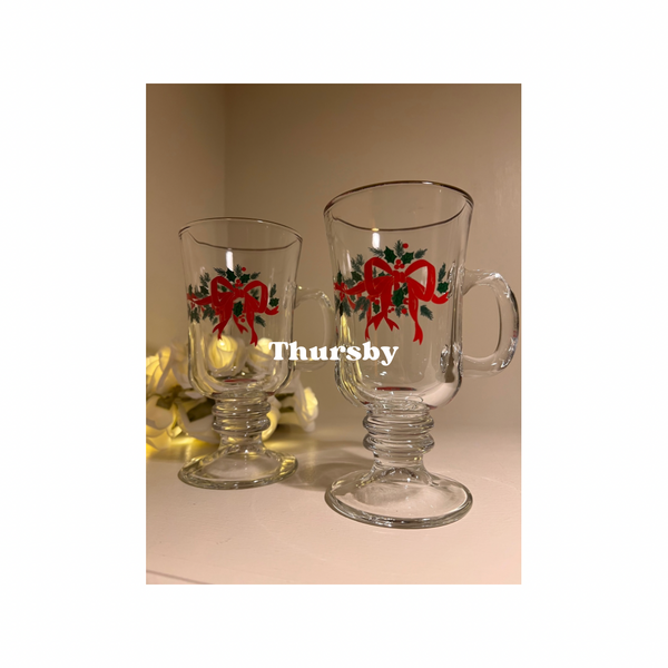 Vintage Couple’s Holiday Drink Set